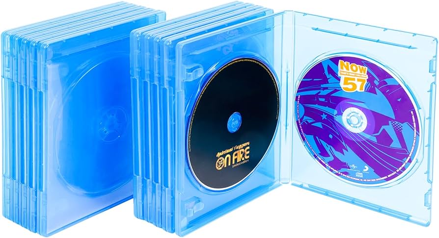 BOATISLE Double 2-Disc Blu-Ray Cases, Blu-ray/DVD/CD Multi Case 2