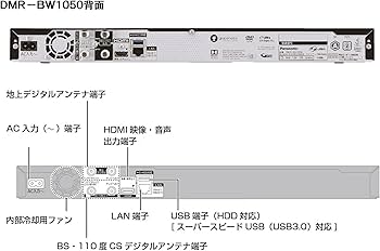 Amazon | パナソニック 1TB 2チューナー ブルーレイレコーダー 4K