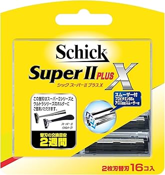 Amazon.co.jp: Schick(シック) スーパーIIプラスX 2枚刃 替刃(16コ入