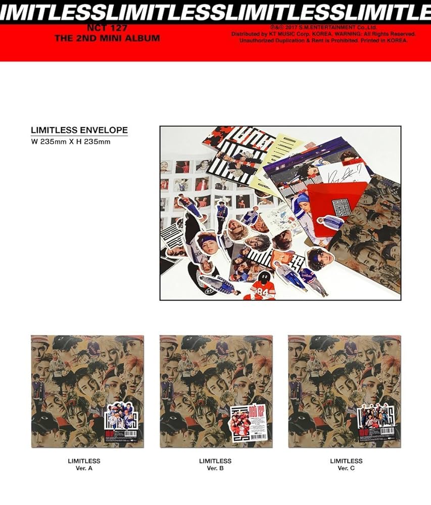 NCT127 - NCT #127 Limitless (2nd Mini Album) CD+Photobook+Postcard