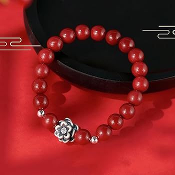 Amazon | XinLi ブレスレット レディース 純銀999 天然 紫金石