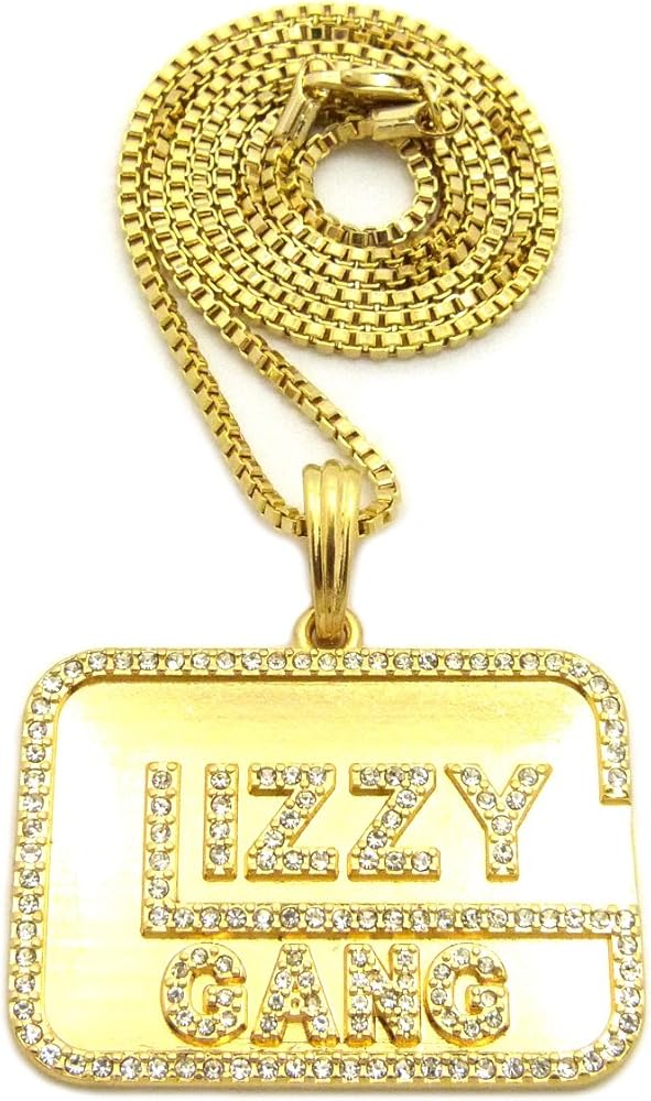 Crescendo SJ INC ICED Out GLIZZY Gang Pendant & 24