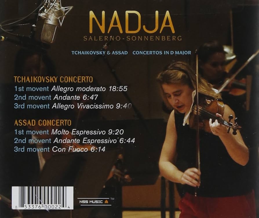 チャイコフスキー,アサド:ヴァイオリン協奏曲 サレルノ=ソネンバーグ
