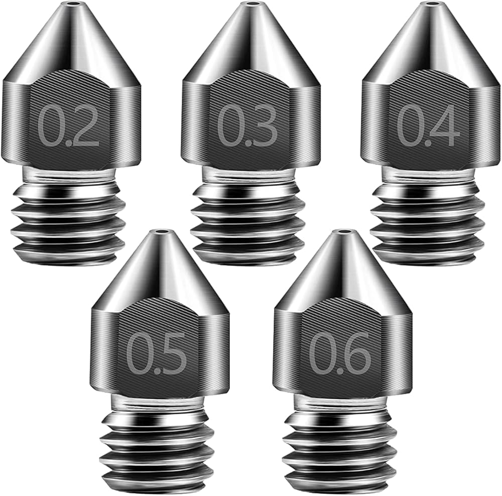 Amazon.co.jp: Creality 3dプリンター ノズル タングステン鋼 0.2mm