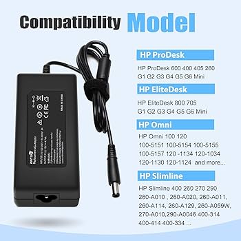 Amazon.com: 90W 65W Power Supply Compatible with HP ProDesk 600