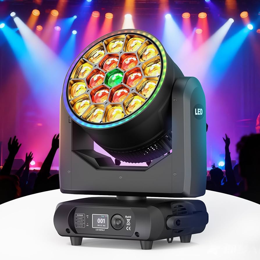 Amazon.com: Professional 19x15W RGBW LED Focusing Moving Head