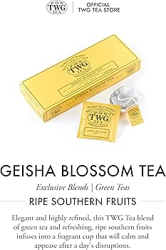 Amazon.co.jp: 【TWG Tea】Geisha Blossom Tea｜ティーバッグ 2.5g×15