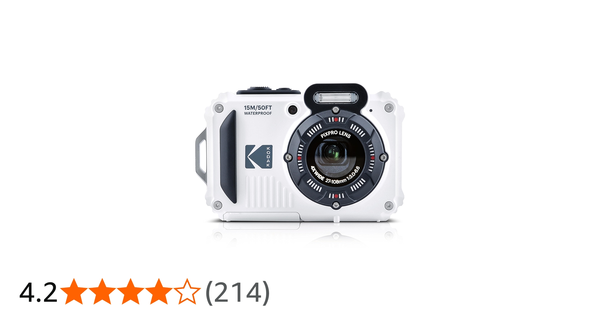 Amazon | Kodak PIXPRO WPZ2 16MP 4倍ズームタフコンパクトカメラ