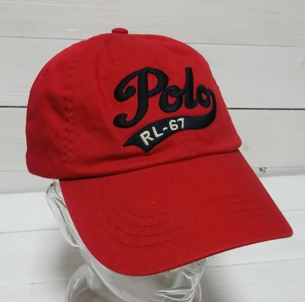 Amazon | [ポロ ラルフローレン] キャップ 帽子 レッド 198[並行輸入品