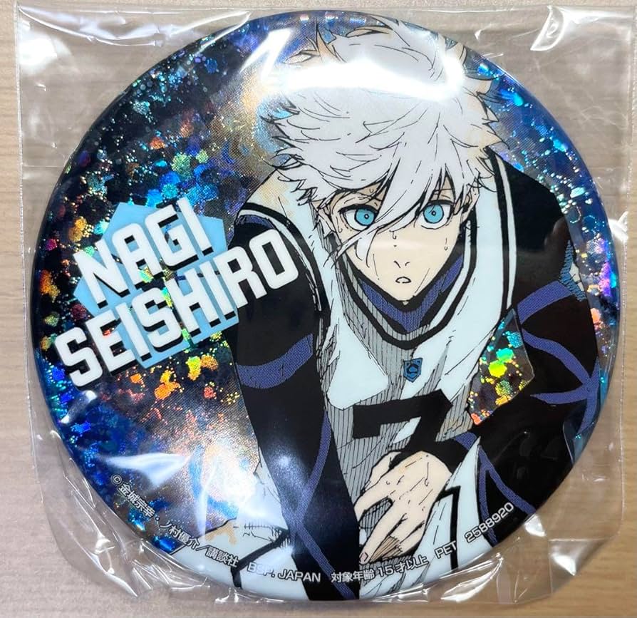 ブルロ むにゅぐるみ 缶バッジ ホロ缶 凪 ブルーロック 凪誠士郎