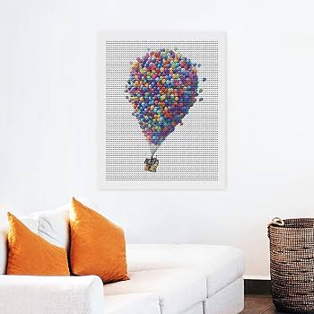 Amazon.co.jp: ダイアモンドビーズ絵画 カールじいさんの空飛ぶ家