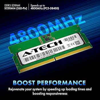 A-Tech 8GB DDR5 4800MHz PC5-38400 CL40 SODIMM 1.1V Non-ECC