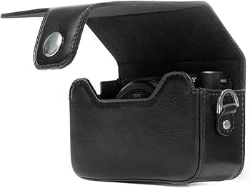 Amazon.com : MegaGear Protective Leather Black Camera Case, For