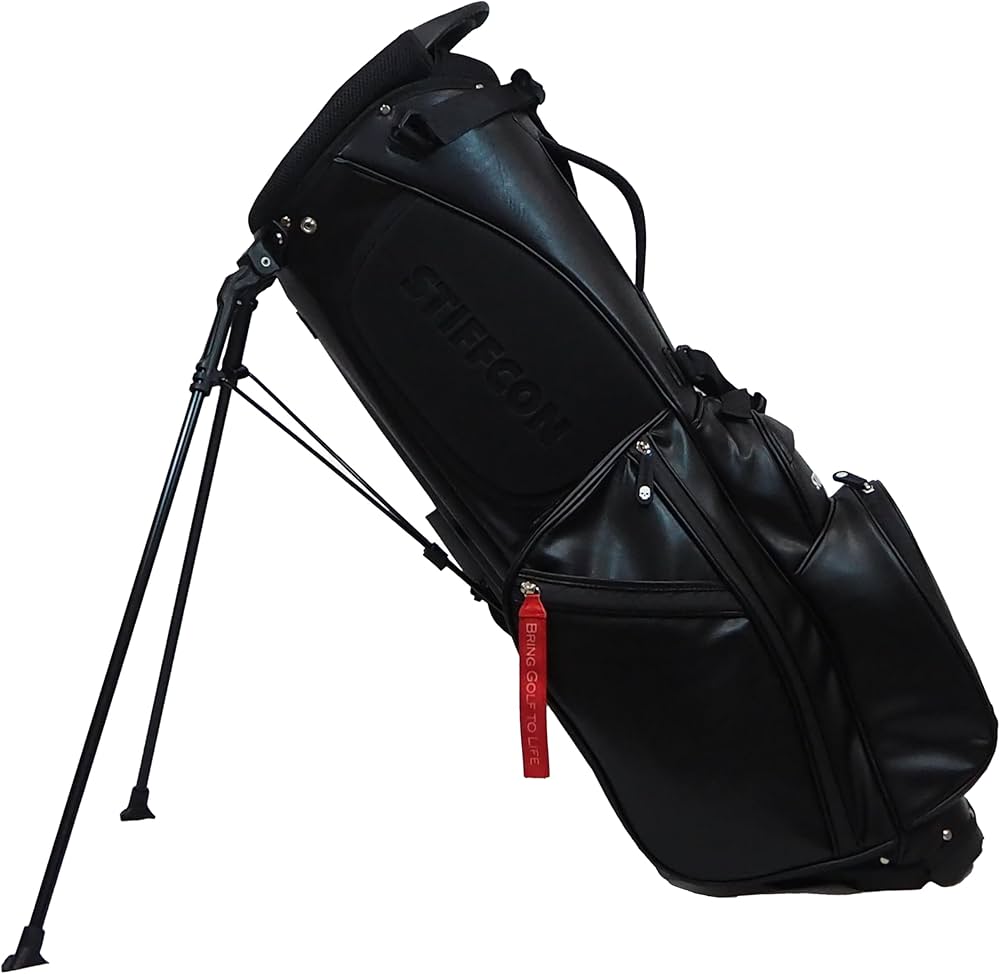 Amazon | GOLF STAND BAG_PLAIN BLACK/スタンドキャディバッグ