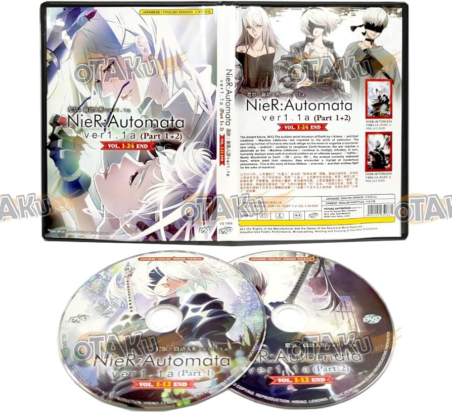 NIER : AUTOMATA VER1.1A (PART 1+2) - COMPLETE ANIME TV SERIES DVD