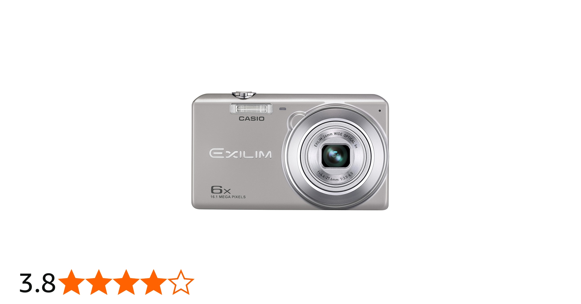 Amazon | CASIO デジタルカメラ EXILIM 1610万画素 6倍 シルバー EX