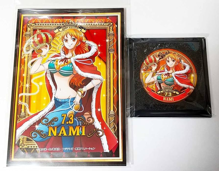 希少 初回限定 ワンピース ナミ サンジ ロビン バースデー ブロマイド