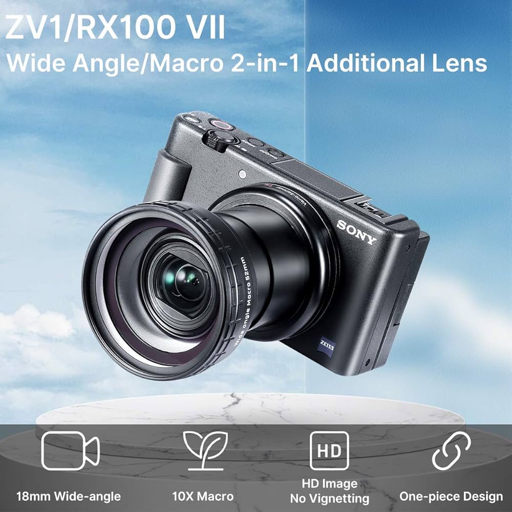 Amazon.co.jp: INSSTRO ULANZI WL-1 広角レンズ Sony ZV1用 18mm