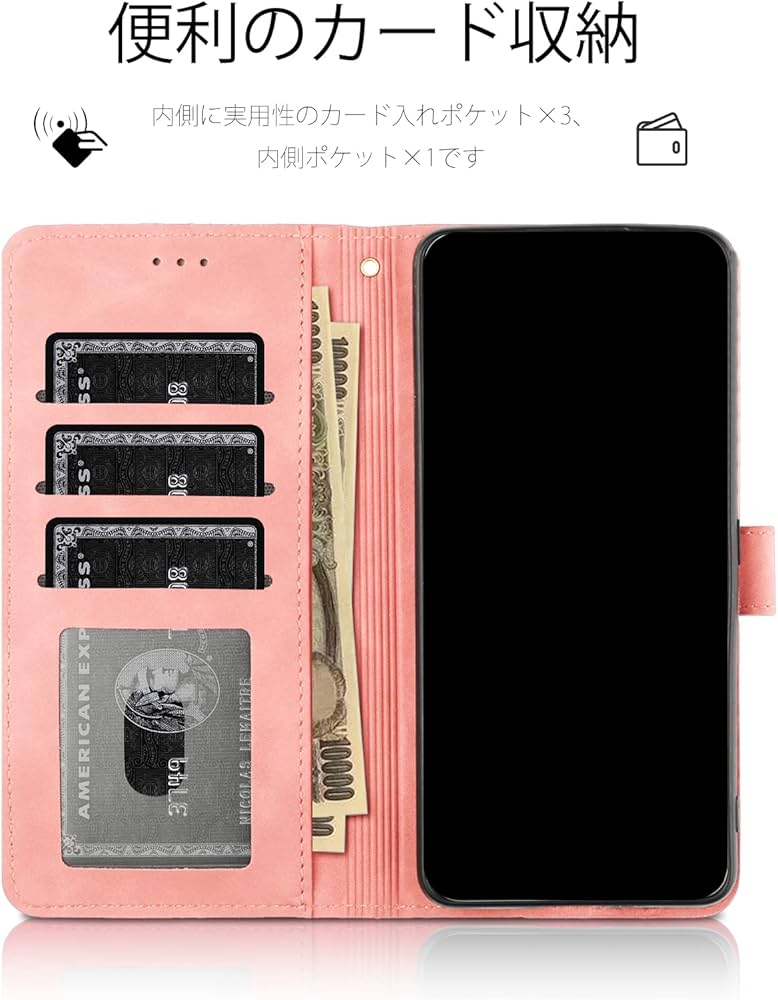 Amazon.co.jp: CASAFUNY 向けの BASIO4 ベイシオ 4 KYV47 ケース 手帳