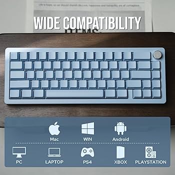 Amazon.com: EPOMAKER Tide65 QMK/VIA Wireless Gaming Keyboard, 65