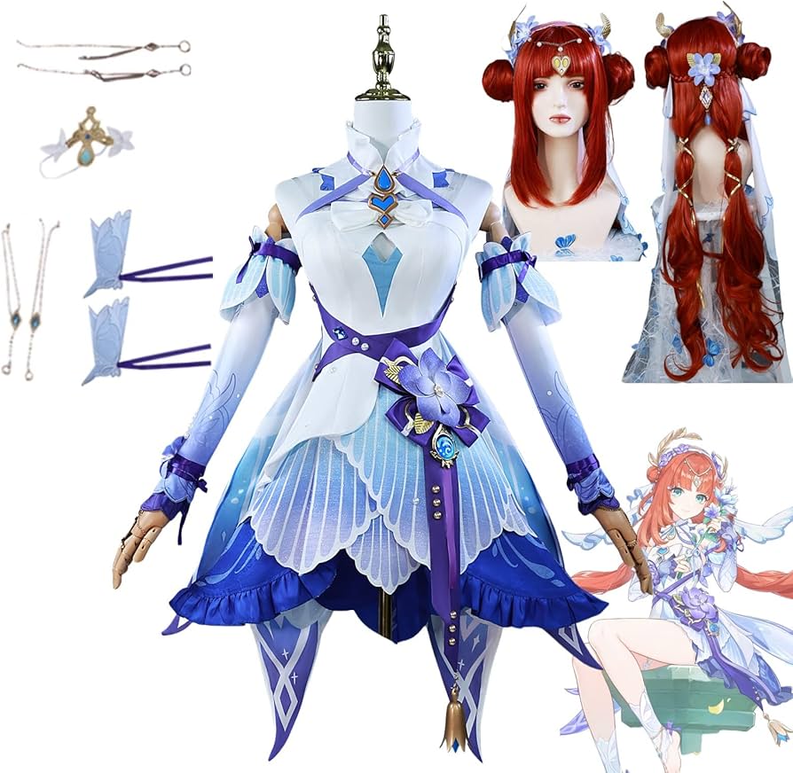 Amazon.co.jp: 原神 ニィロウ 新衣装 東風はこぶ花の吐息 コスプレフル