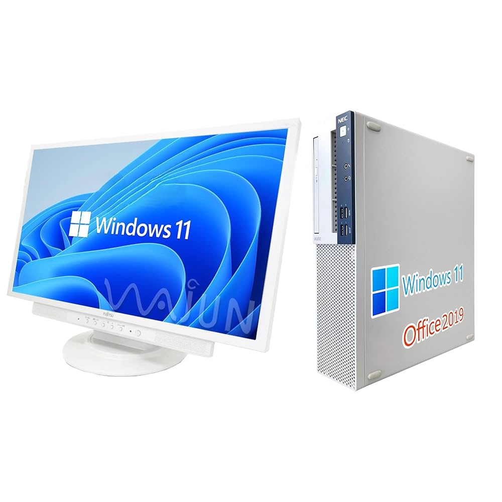 22インチモニター付きi3 NECデスクトップPCセット 【公式通販】