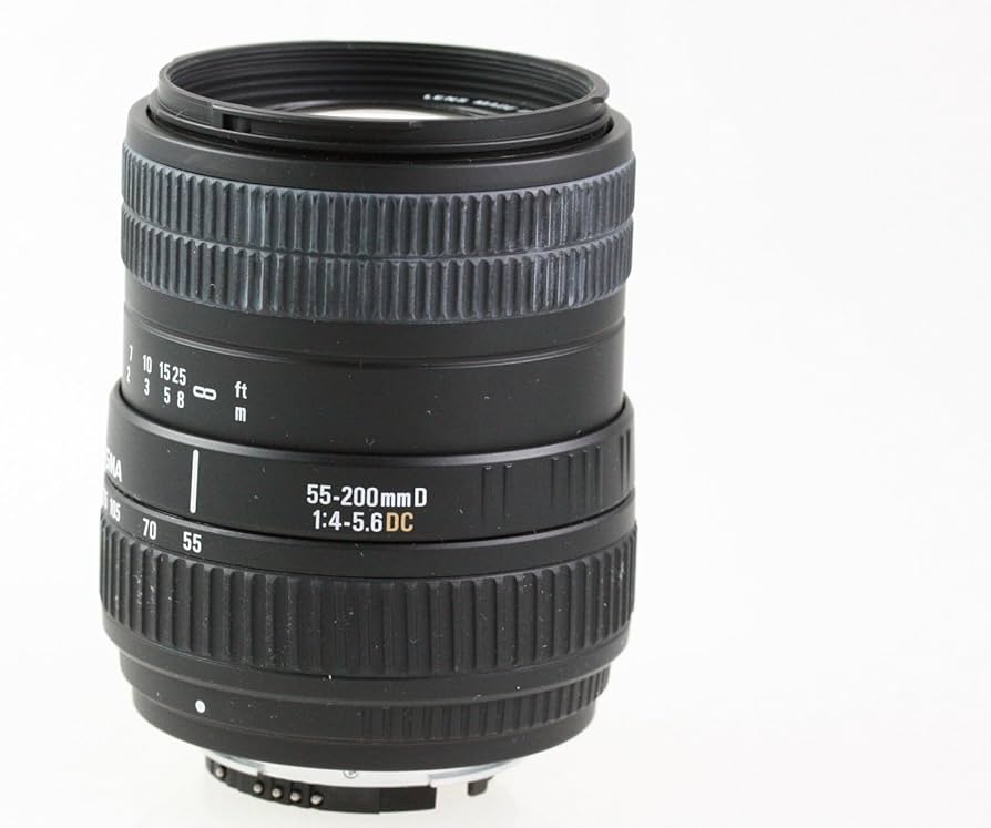 Amazon.com : Sigma 55-200mm f/4-5.6 DC Telephoto Zoom Lens for
