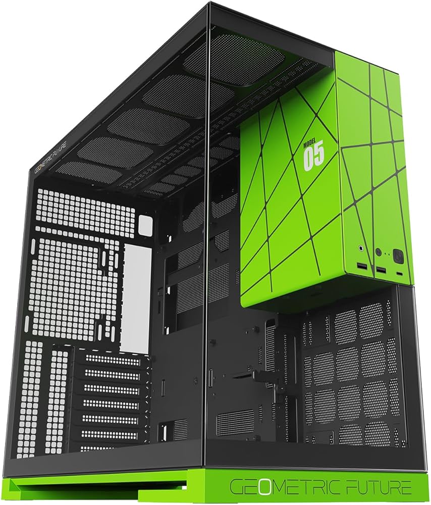 Amazon | GEOMETRIC FUTURE ミドルタワーPCケース Model 5 NV Style