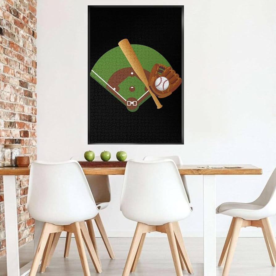 Amazon.co.jp: パズル 野球グラウンドと野球用具 木製 1000ピース