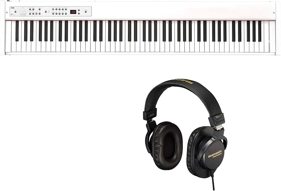 Amazon | KORG 電子ピアノ D1 88鍵盤 ホワイト D1 WH ダンパーペダル