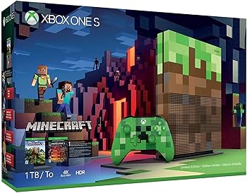 Amazon.com: Xbox One S 1TB Limited Edition Console - Minecraft