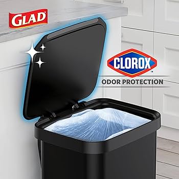 Amazon.com: Glad Stainless Steel Step Trash Can, Series 2 with