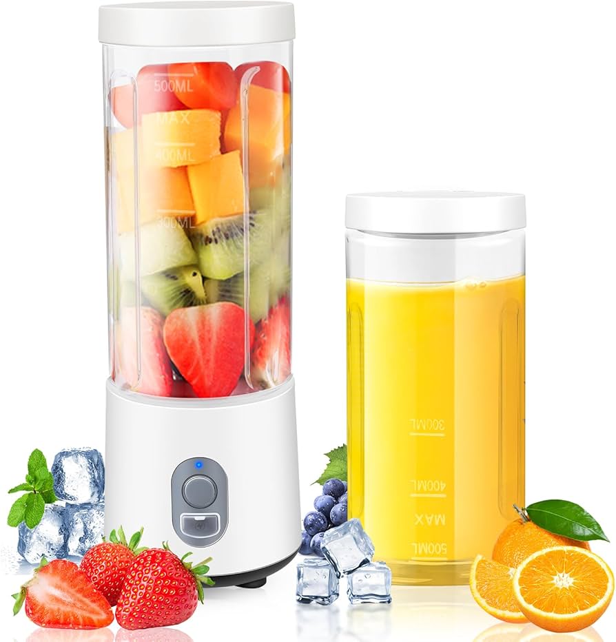 Amazon | ジューサー ミキサー【2024最新アップグレード】小型 氷も