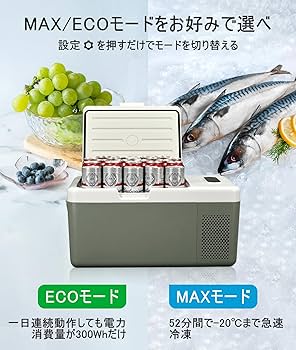 Amazon.co.jp: Alpicool 車載冷蔵庫 17L -20℃～20℃ 急速冷凍 3WAY電源