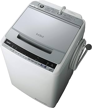 Amazon.co.jp: 日立 全自動洗濯機 9kg シルバー ビートウォッシュ BW