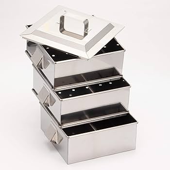Amazon｜遠藤商事 TKG 角蒸器 36cm 2段式 21-0ステンレス製 蒸す所深さ
