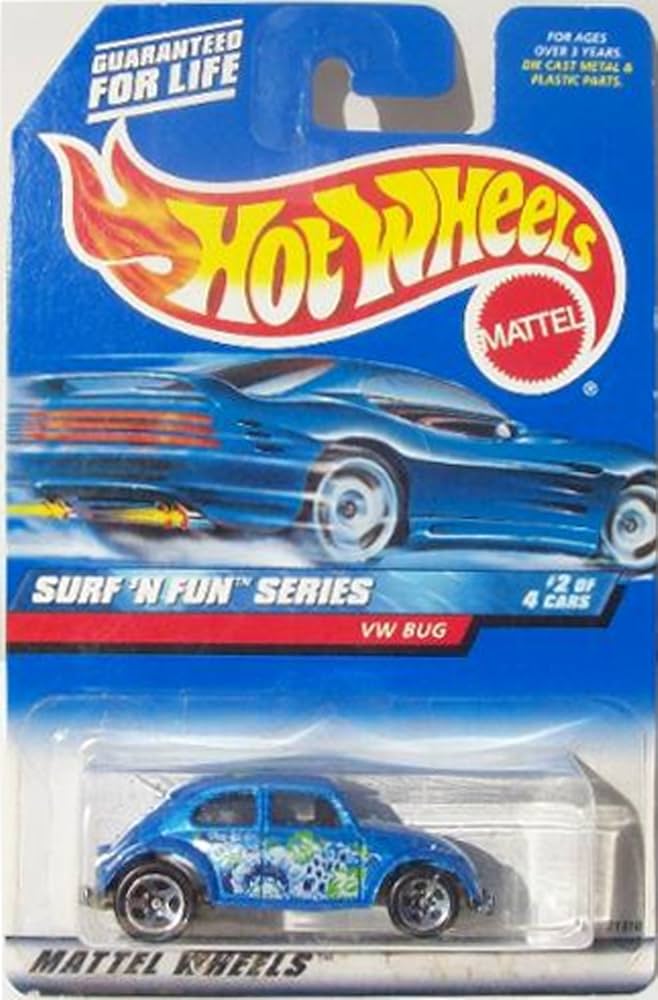 Amazon.com: Hot Wheels VW BUG 1999 Surf N Fun Series Blue VW Bug 2