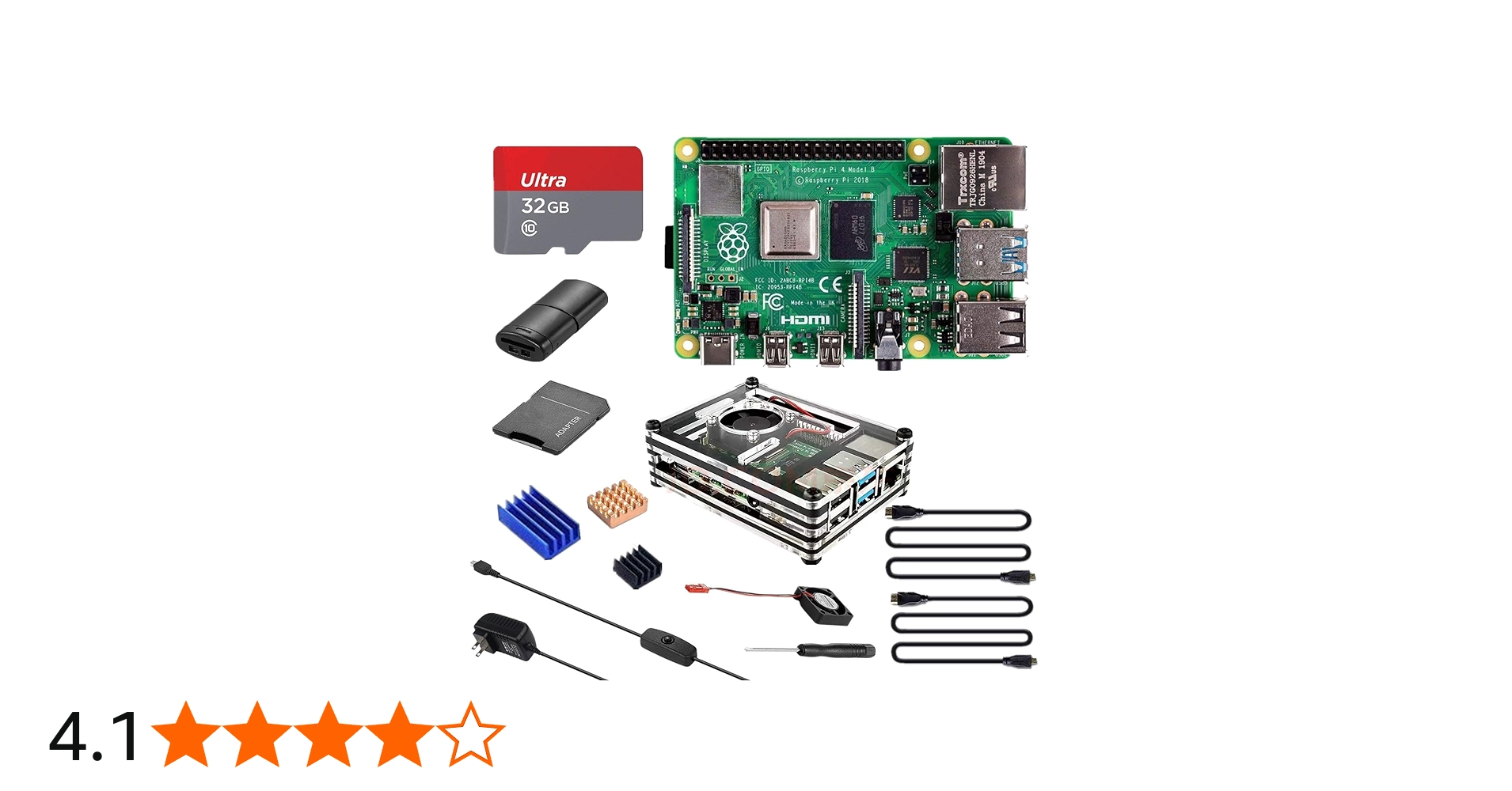 Amazon.co.jp: Raspberry Pi 4（4GB技適マーク付き）/ 32GBのメモリ