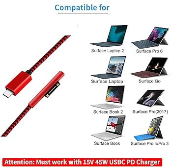 Amazon.co.jp: マイクロソフト Surface PD 急速充電ケーブル 45w15v