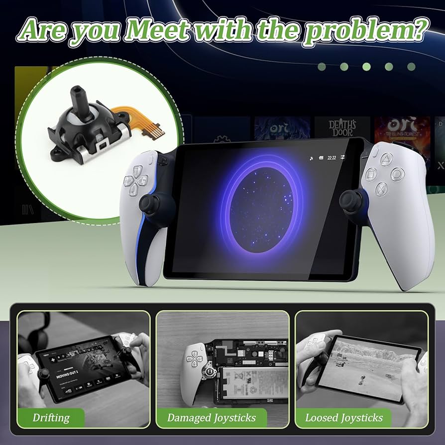 Amazon.com: Left Joystick for PS5 Portal/PSVR2 Hall Effect