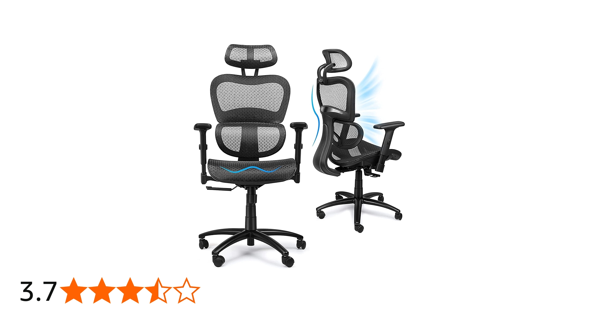 Amazon.co.jp: Komene オフィスチェア 人間工学椅子 メッシュ チェア