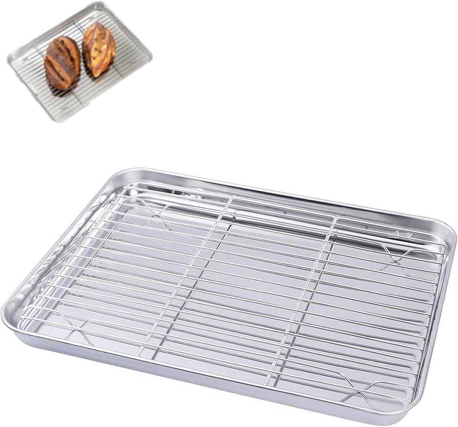 Amazon｜バット揚げ物料理 網付き トレー 焼き皿、揚げ物 バット