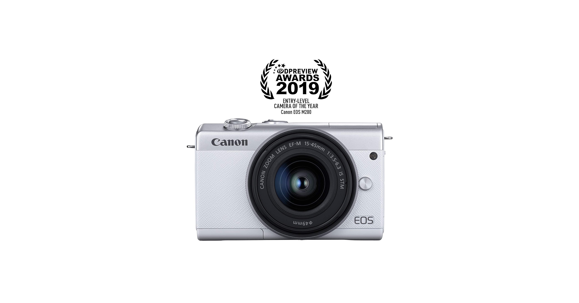 Amazon.com : Canon EOS M200 EF-M 15-45mm is STM Kit (White