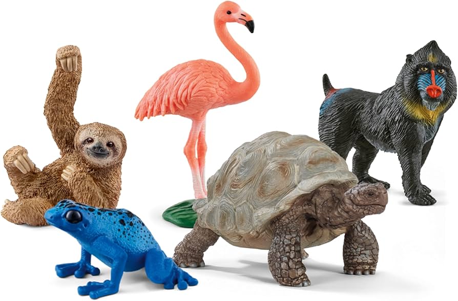 Amazon.co.jp: Schleich Wild Life - エキゾチックアニマルスターター