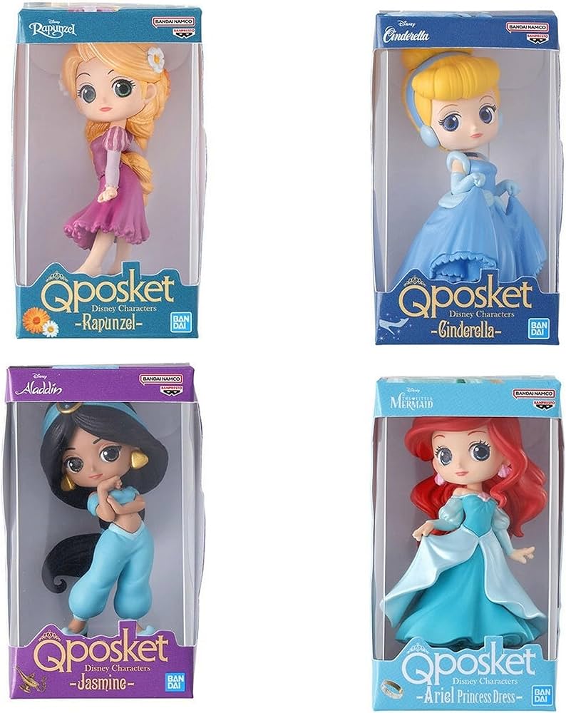 Amazon | 【BANDAI】Disney Qposket ミニチュアコレクション × 全4種
