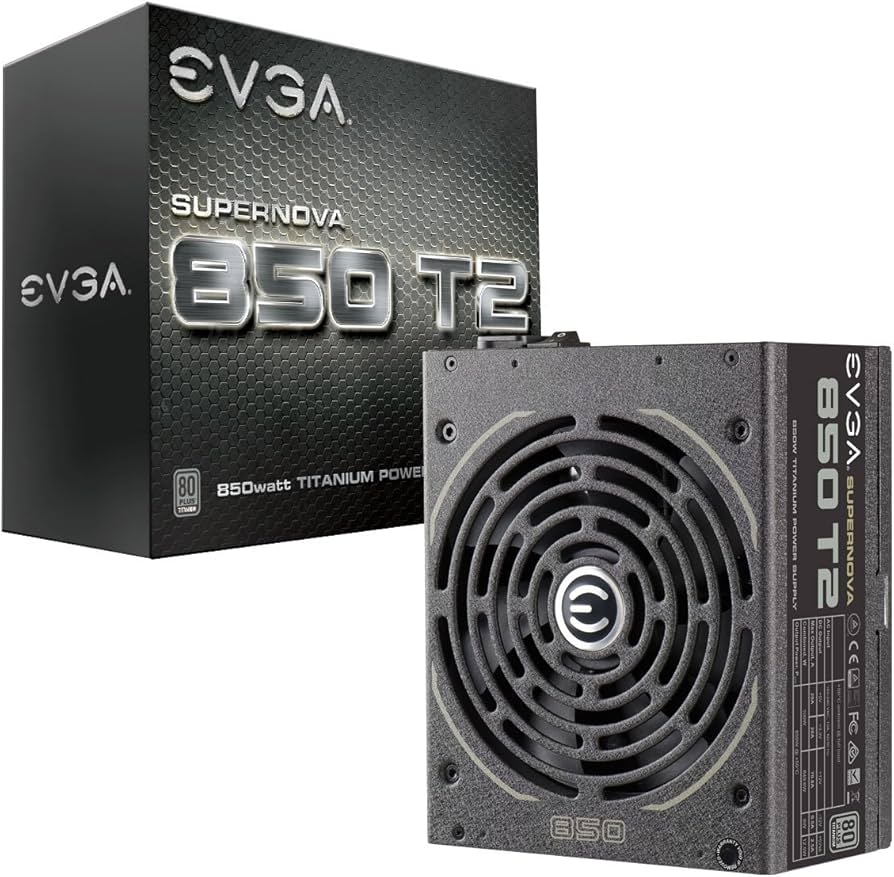 EVGA Supernova 850 T2, 80+ Titanium 850W, Fully Modular, EVGA ECO