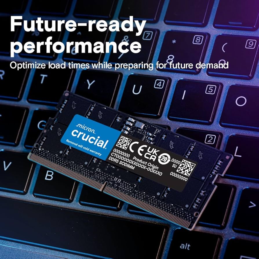 Amazon.co.jp: Crucial ノートPC用増設メモリ 16GB(8GBx2枚) DDR5