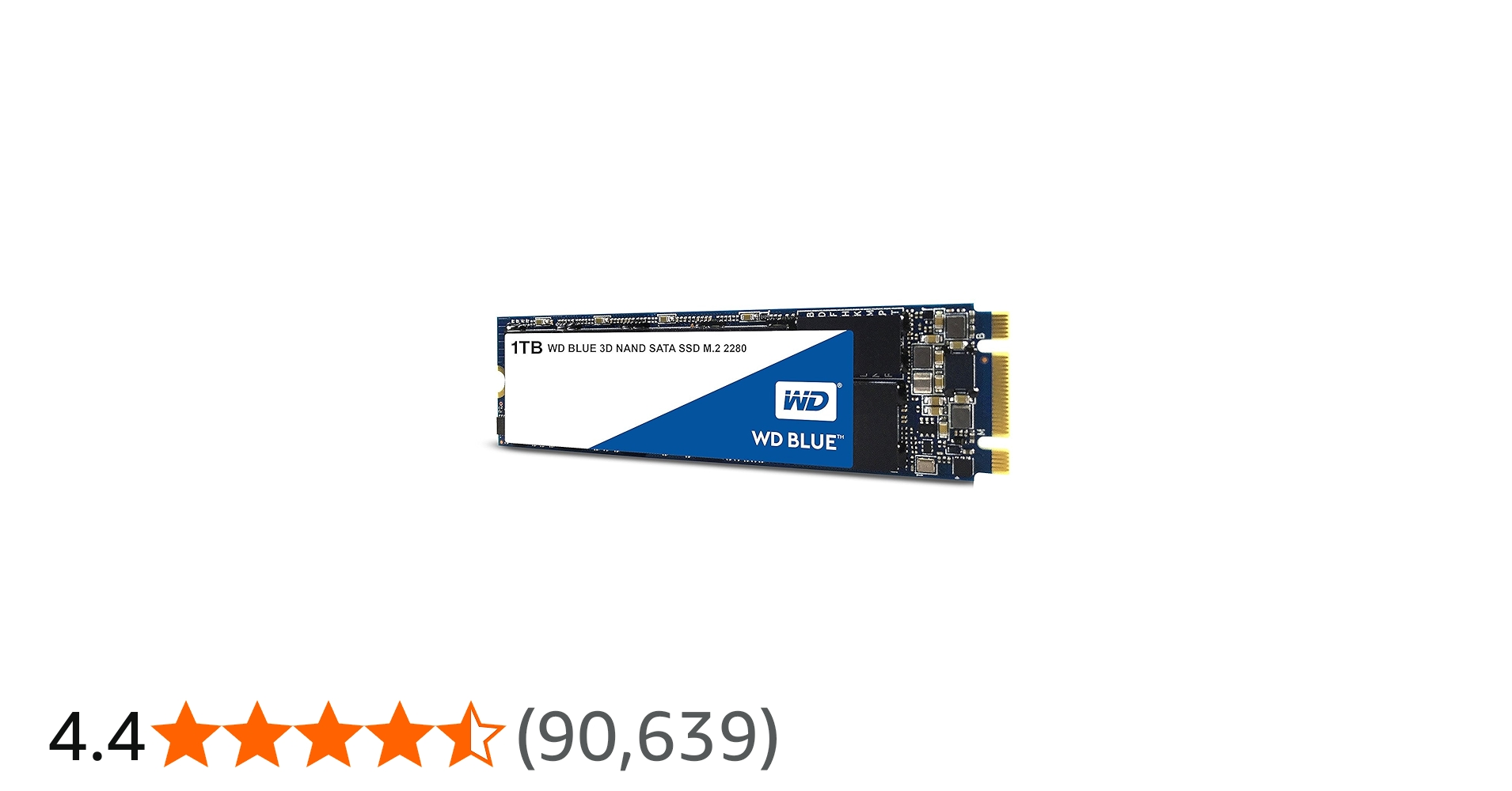 Amazon | WD 内蔵SSD M.2-2280 / 1TB / WD Blue 3D / SATA3.0 / 5年