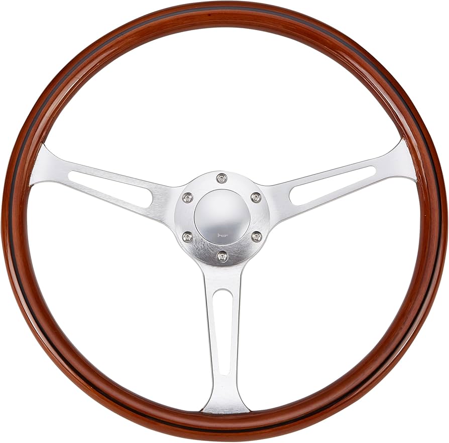 Amazon | Kyostar 新しいクラシックタイプウッドステアリング リアル