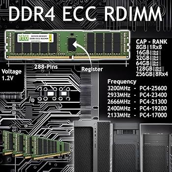 Amazon.co.jp: NEMIX RAM 32GB (4X8GB) DDR4-2933 PC4-23400 ECC RDIMM
